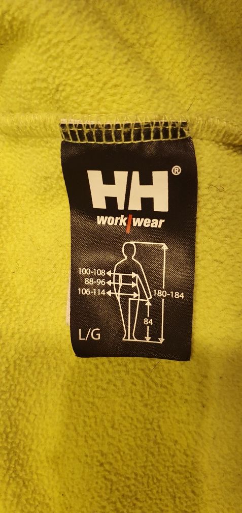 HELLY HANSEN bluza odblaskowa robocza rozmiar L wymiary na zdjęciach
