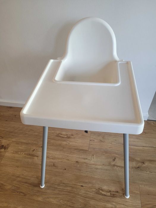 Krzesełko do karmienia dla dziecka ANTILOP Ikea białe