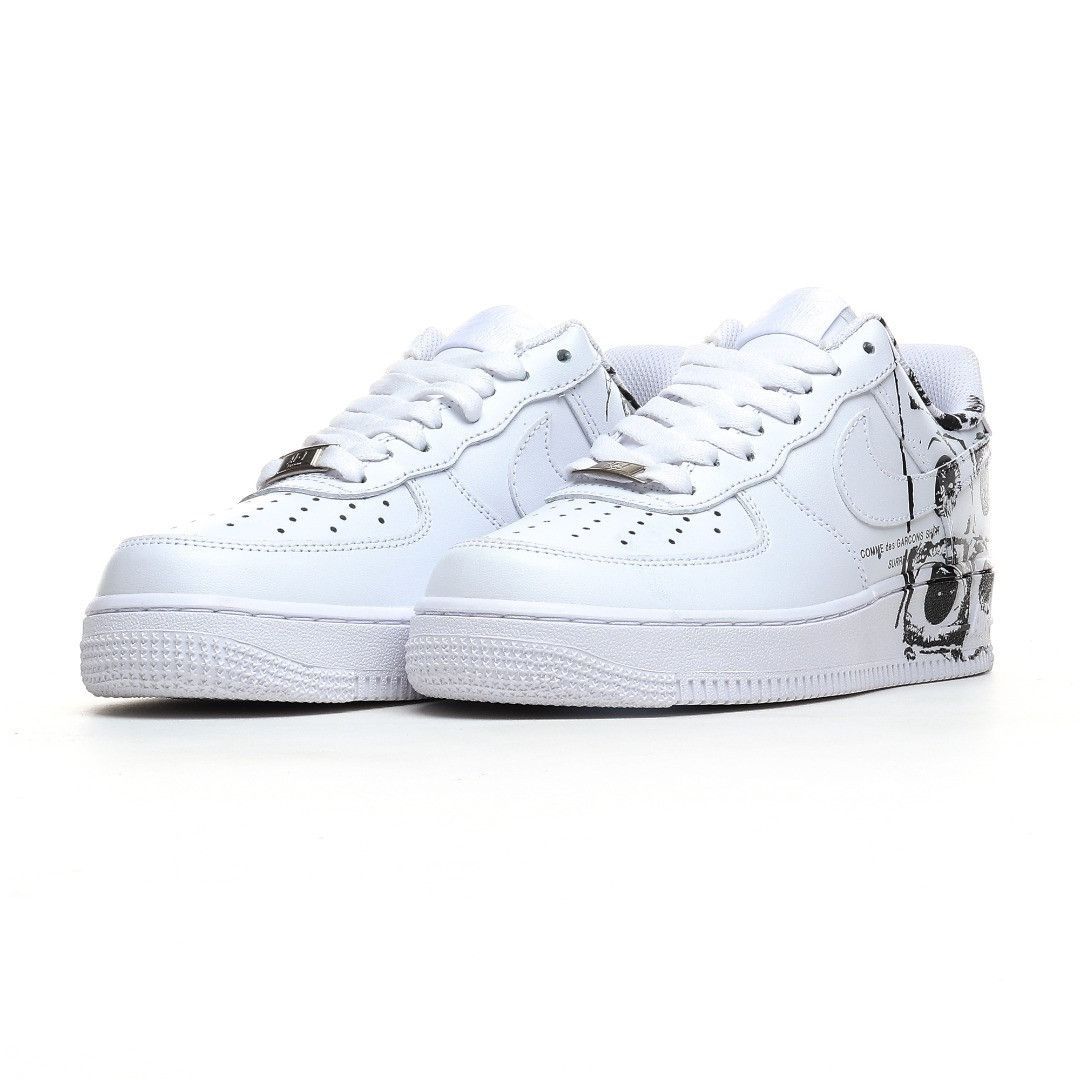 Кросівки nike air force 1 supreme CDG білі