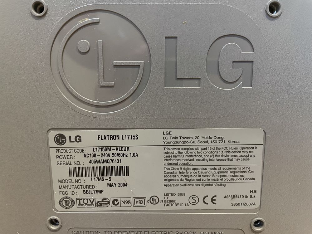 Monitor PC LCD - LG