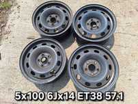 Felgi stalowe 5x100 6Jx14 ET38 Skoda Fabia Seat VW Golf Polo kołał