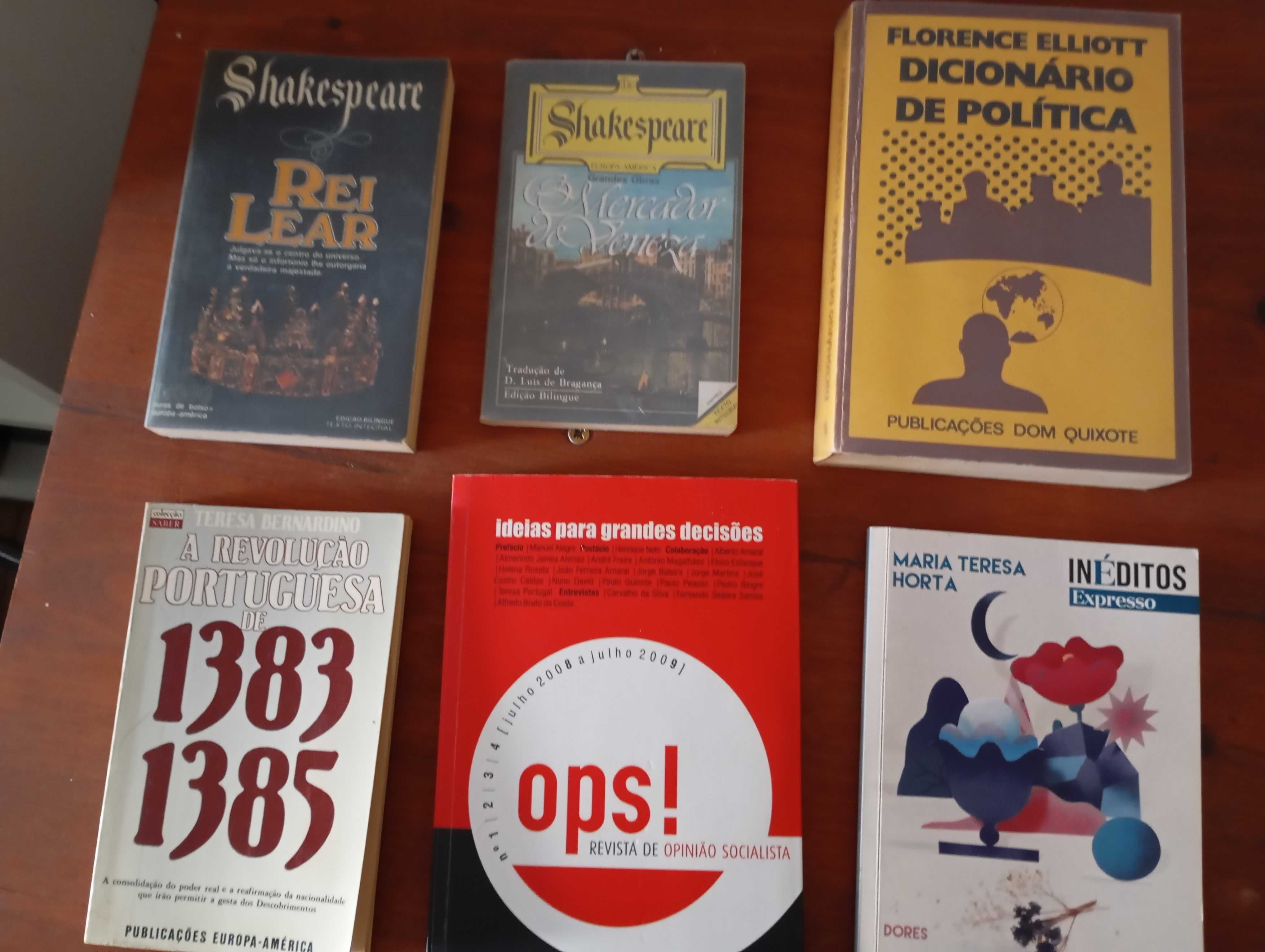 Shakespeare Rei Lear, Mercador de Veneza e outros