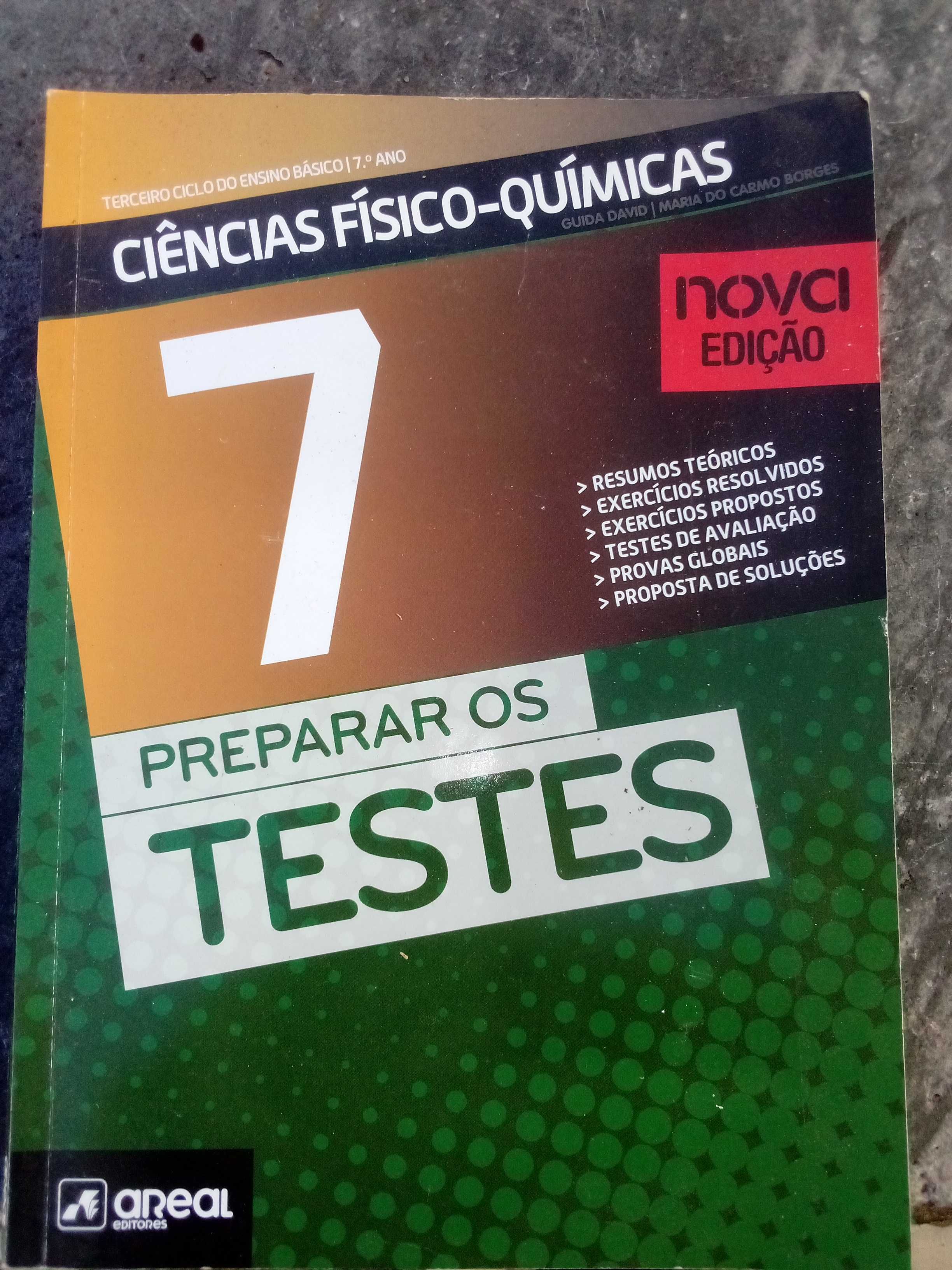 livros escolares de física e química