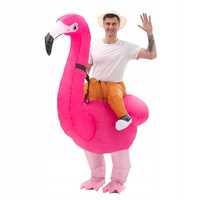 Nadmuchiwany kostium flamingo karnawał halloween