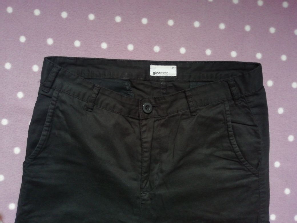Czarne spodnie Gina Tricot r. 34 XS