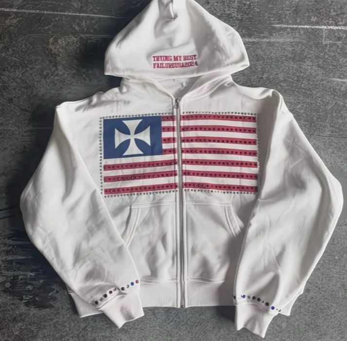 Zip-Hoodie USA Opium Oversize