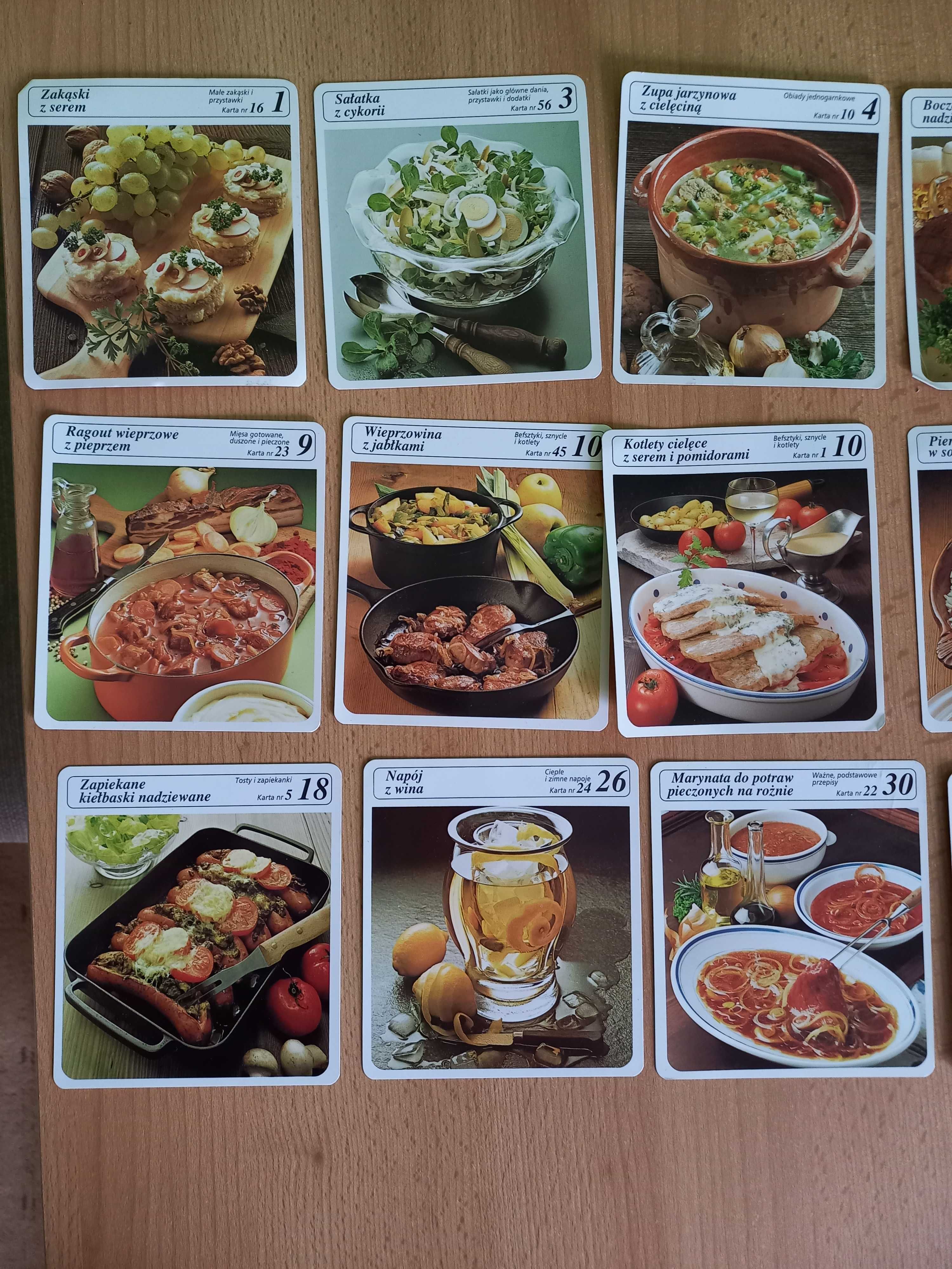 karty kuchenne z przepisami przepisy kulinarne kuchenne kolekcja