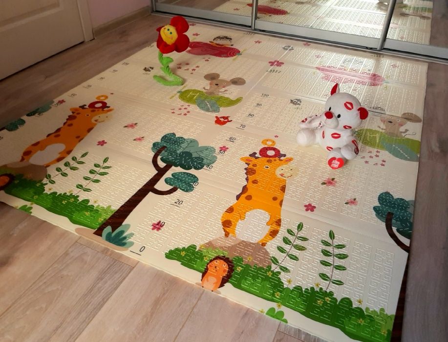 Дитячий термо килимок для повзання та ігор Автобус