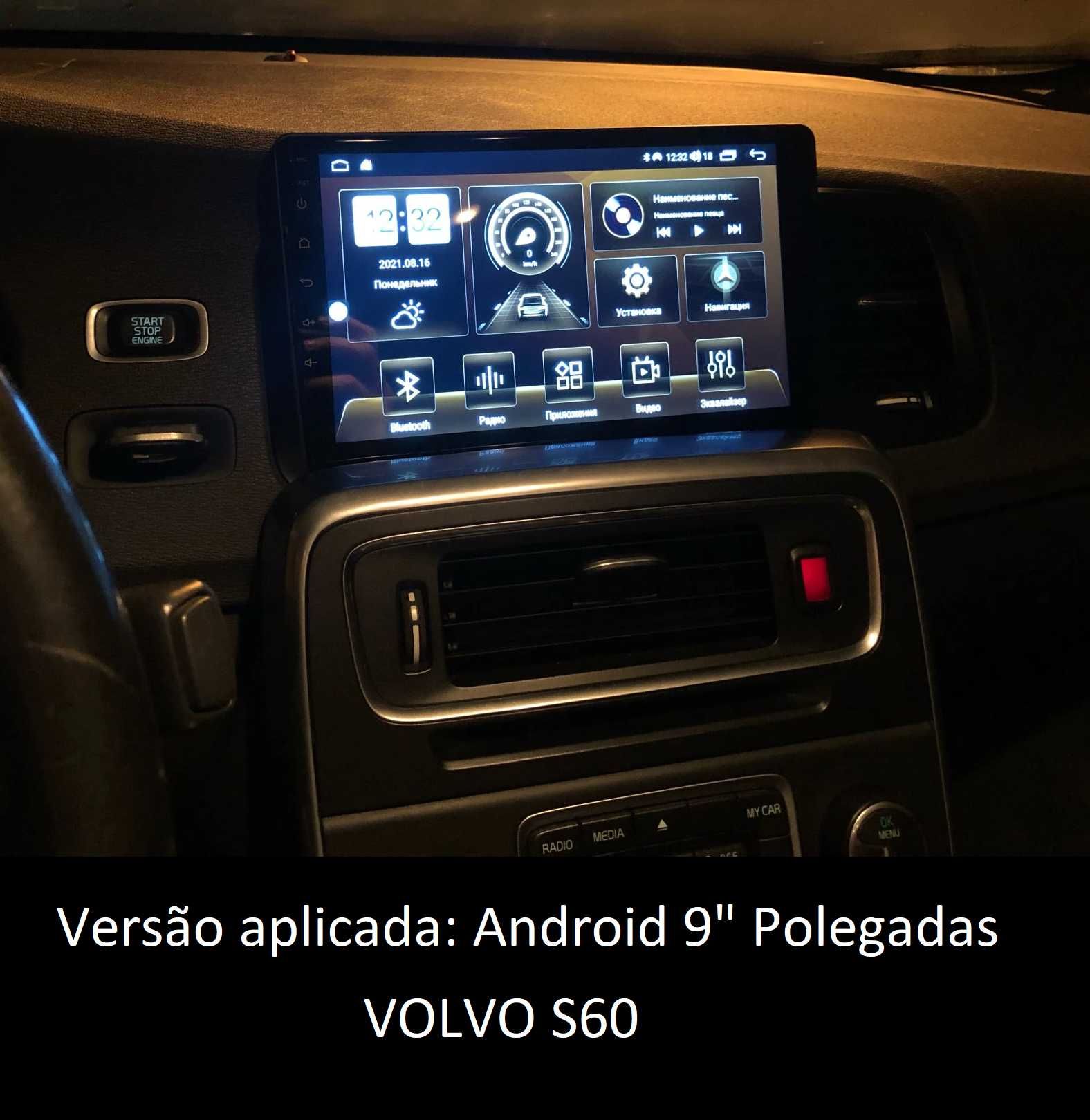 (NOVO) Rádio 2DIN 9" • VOLVO S60 / V60 / XC60 • Android [4+32GB] GPS