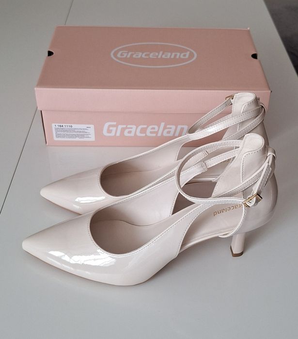 Beżowe Szpilki Graceland 41 Nowe