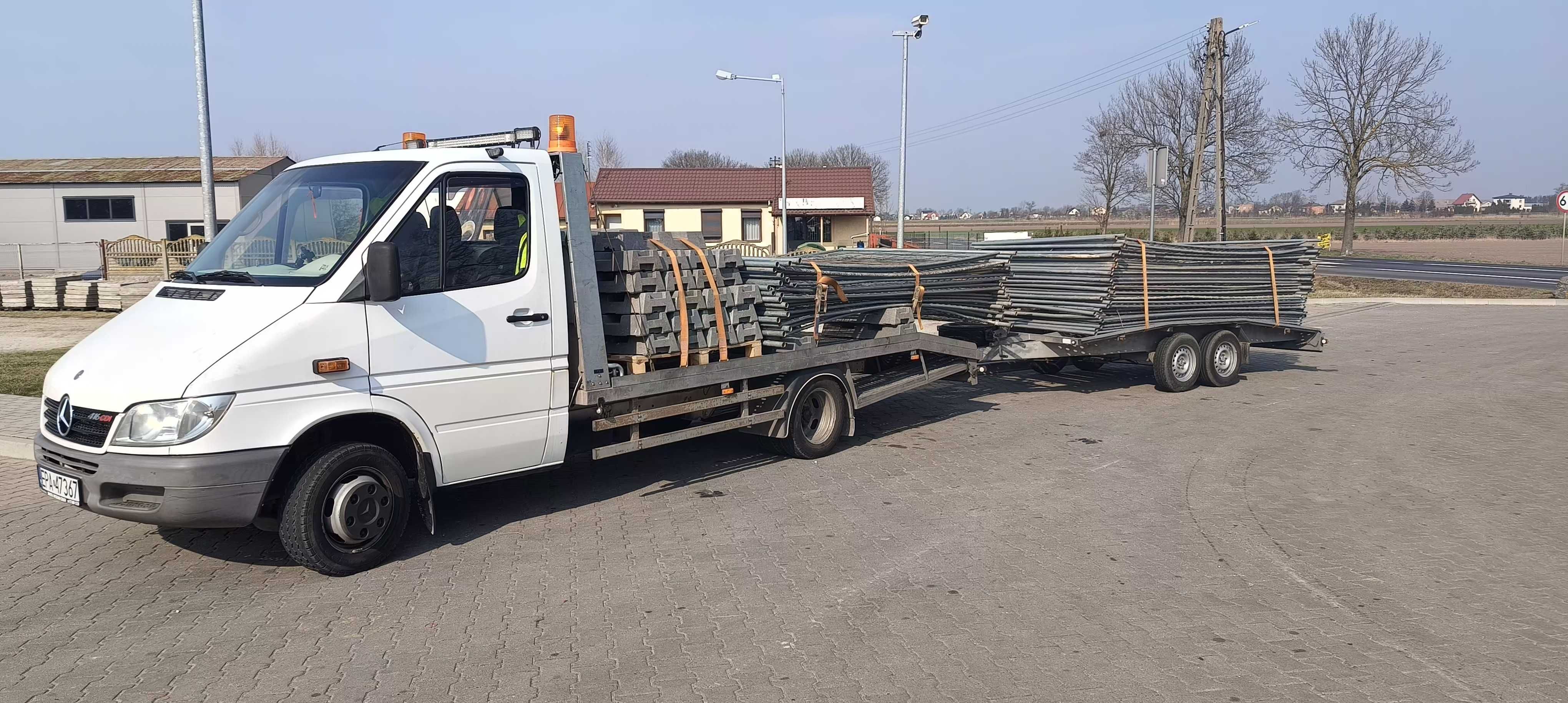 Transport maszyn przemysłowych, budowlanych - rolniczych, Auto pomoc
