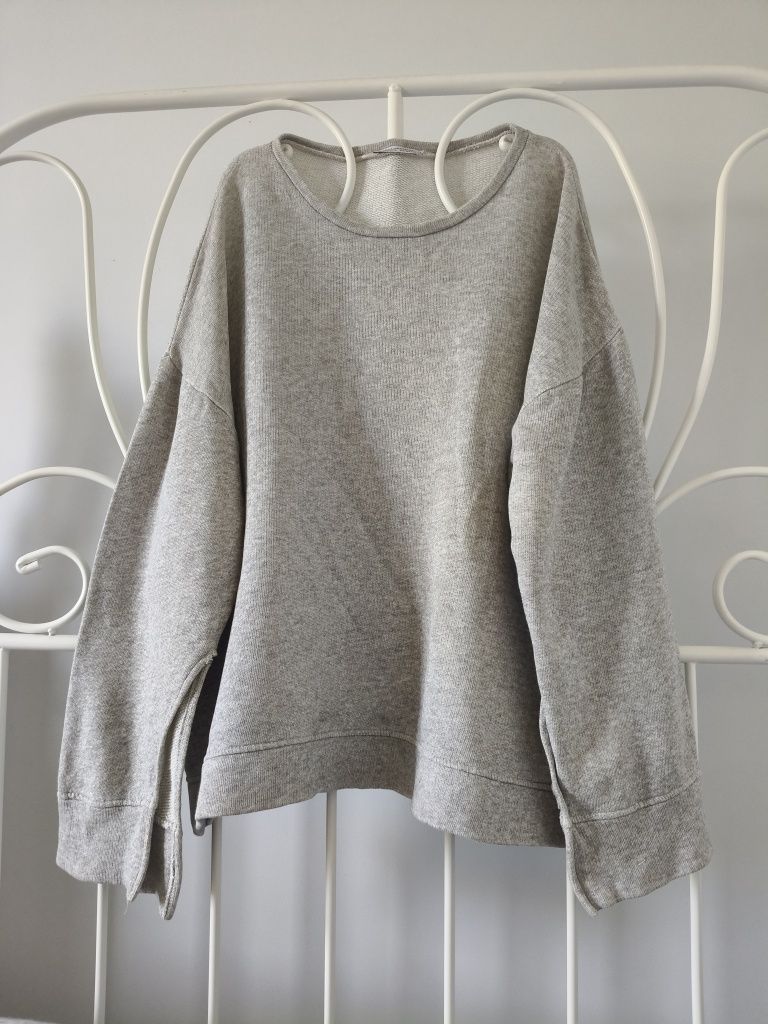 Zara szara bluza dres oversized M