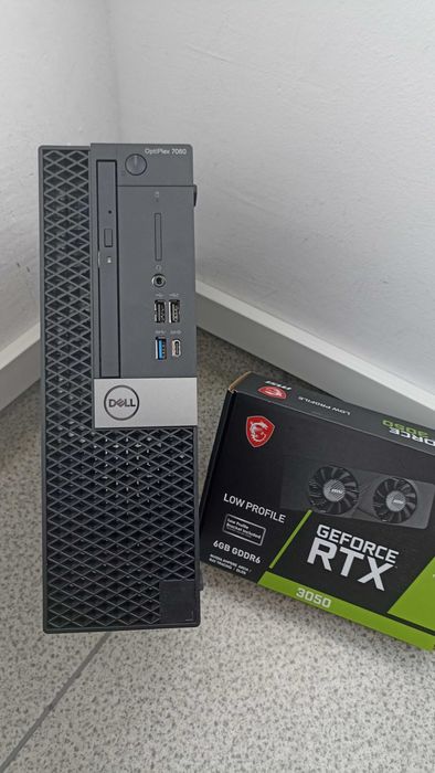 Mały PC (Dell 7060) do gier i5-8400/RTX 3050 6GB/16GB DDR4/SSD+HDD/W11
