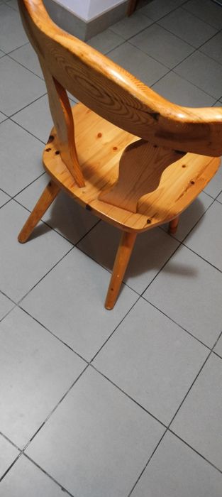 Krzesła sosnowe Niemieckie