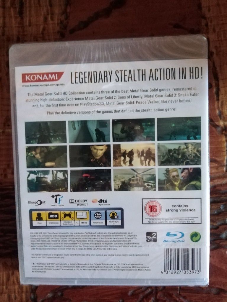 Metal gear solid HD collection ps3 nowa pal folia Unikat