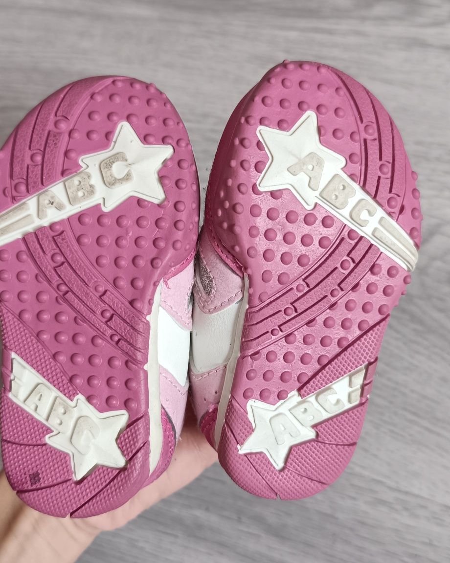 Buty r. 19 sportowe różowe białe dla dziewczynki Hasby