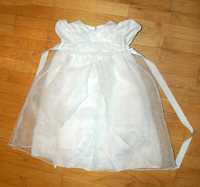 sukieneczka sukienka na chrzest 0-3 miesiące 5.5 kg