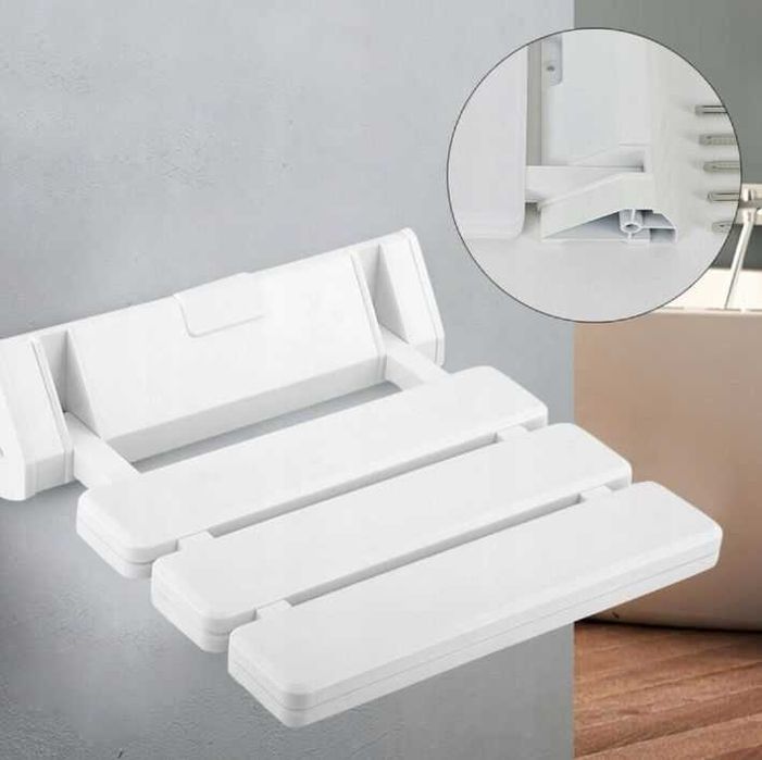 Składane siedzisko prysznicowe 130kg krzesełko pod prysznic