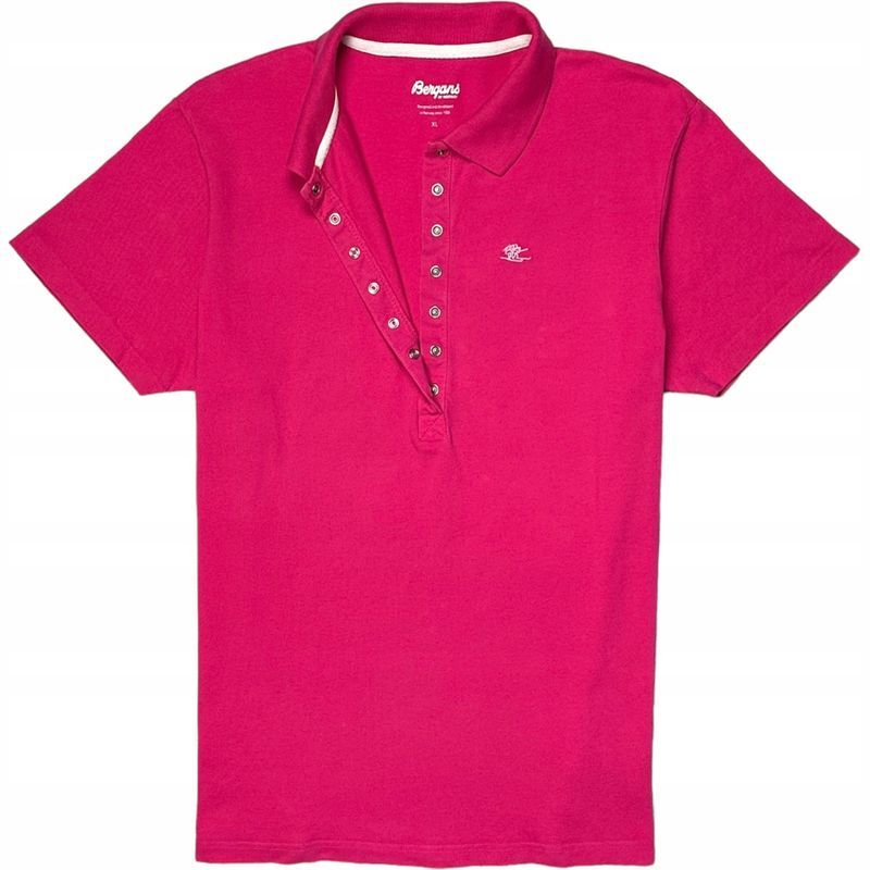 Bergans Koszulka Polo Damska Trekkingowa Zapinana na Napy Logo r. XL