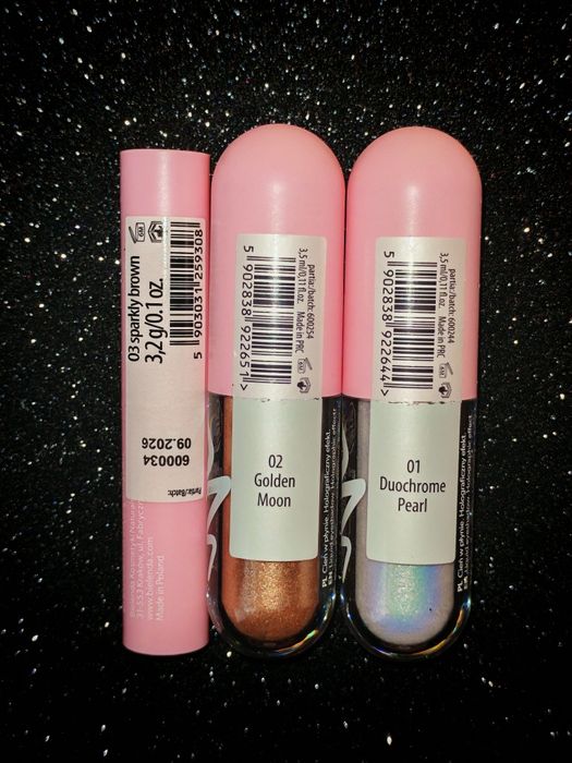 Zestaw kosmetyków Face Boom cień płynny cień w sztyfcie brokatowy