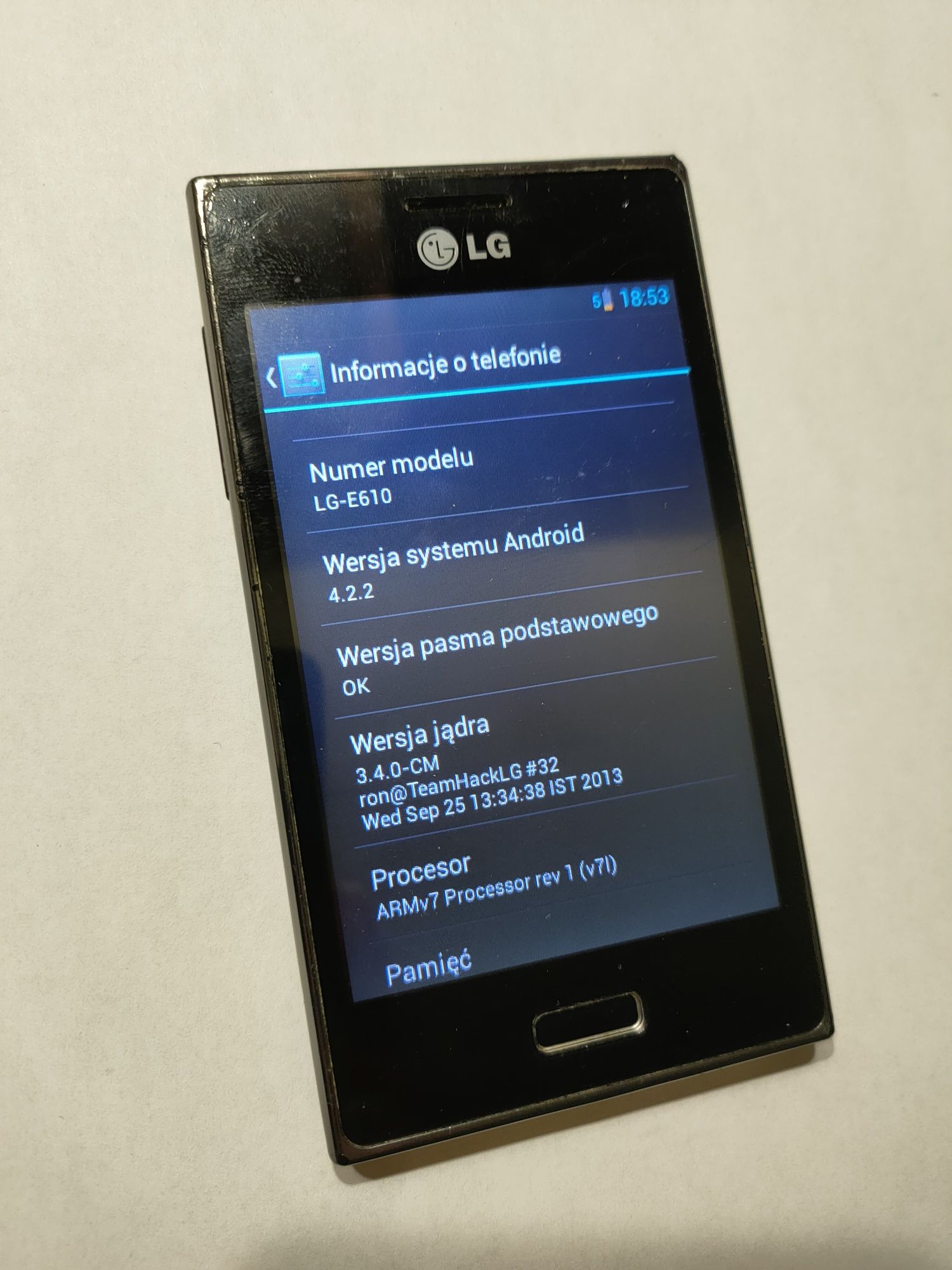 LG L5, E610, czarny