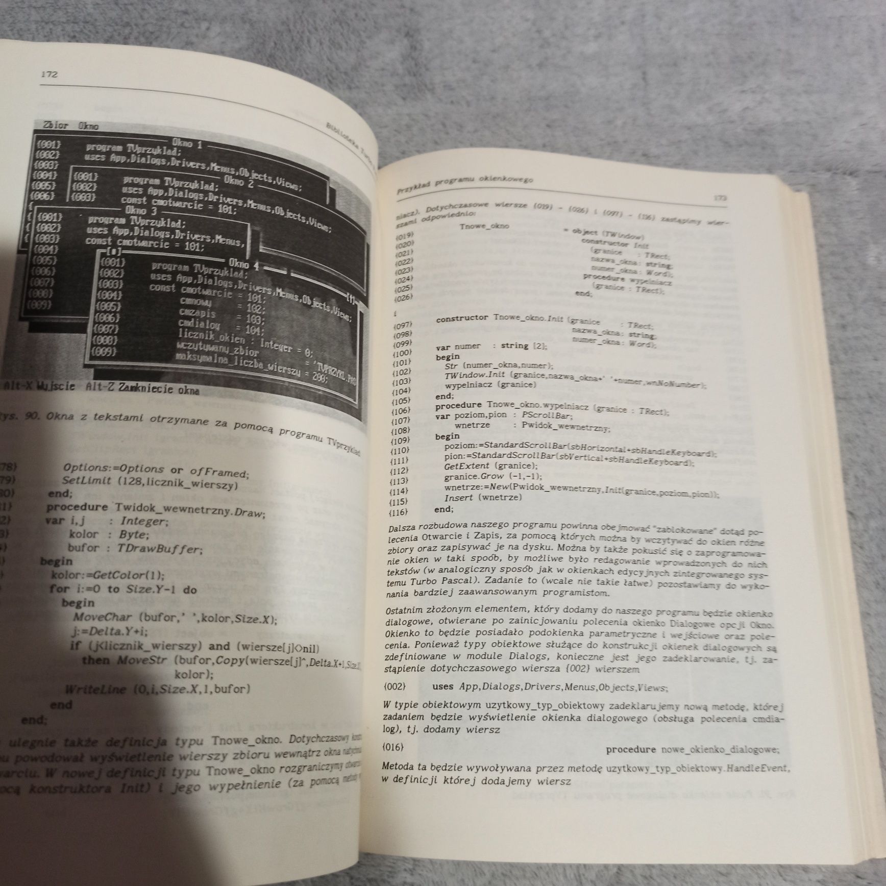 Turbo Pascal w wersji 6.0 z opisem biblioteki Turbo Vision Marciniak
