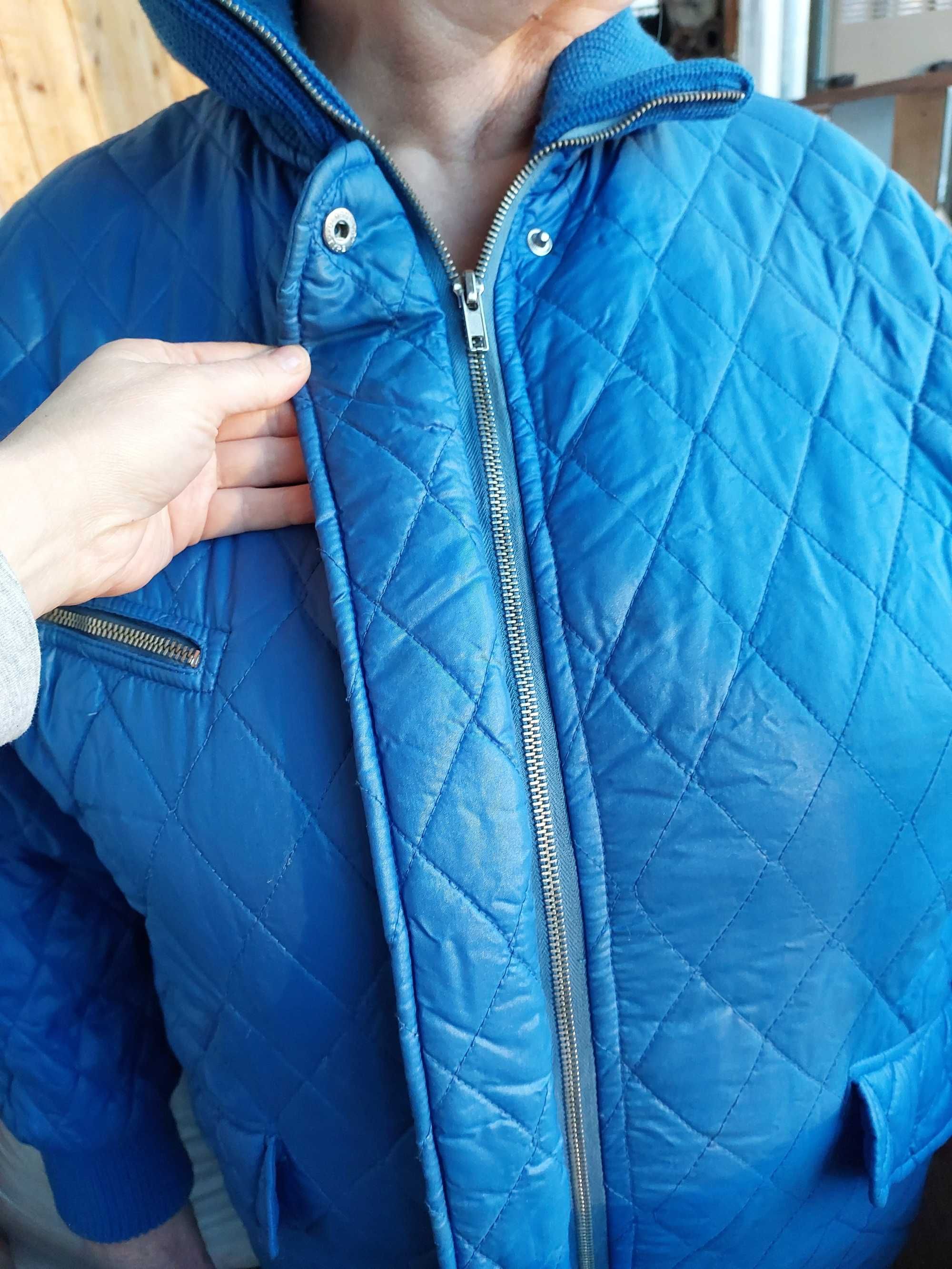 Куртка демісезонна (балонева) синя весна-осінь 52р.