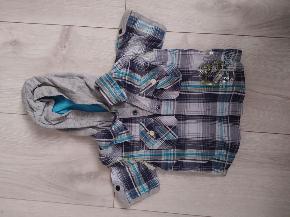 Bluza z koszulą chłopięca 2 w 1
