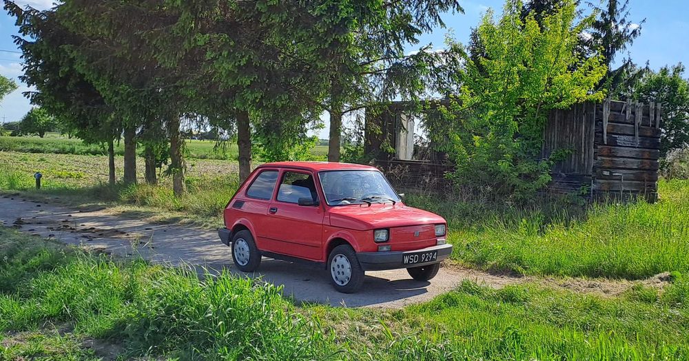 Fiat 126p el ; 53 tyś km ; 1994 rok ; czarne tablice