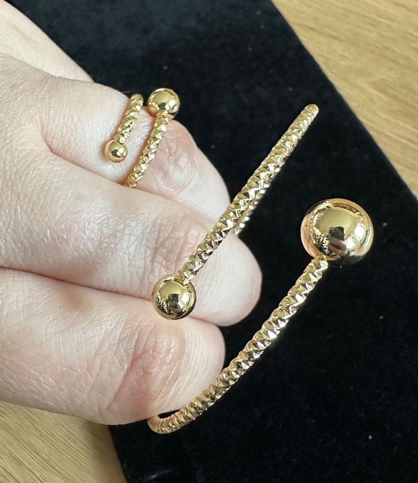 Pulseira + Anel Dourado