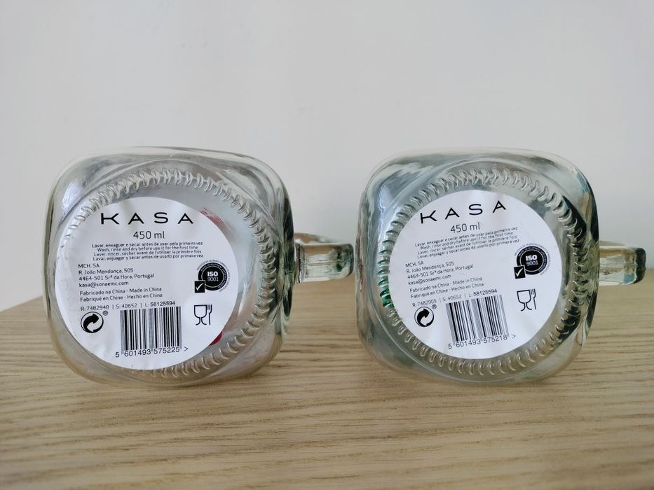 2 canecas copo com tampa e palhinha • novo!