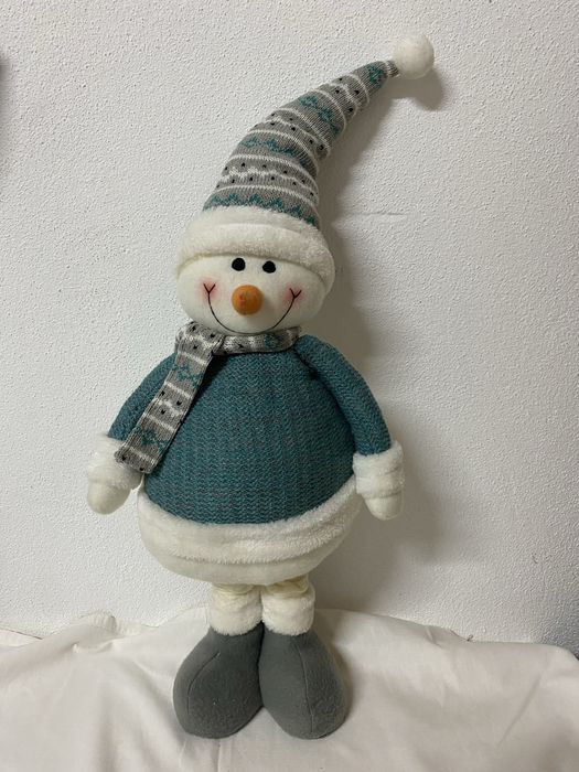 Boneco de neve com pernas extensiveis