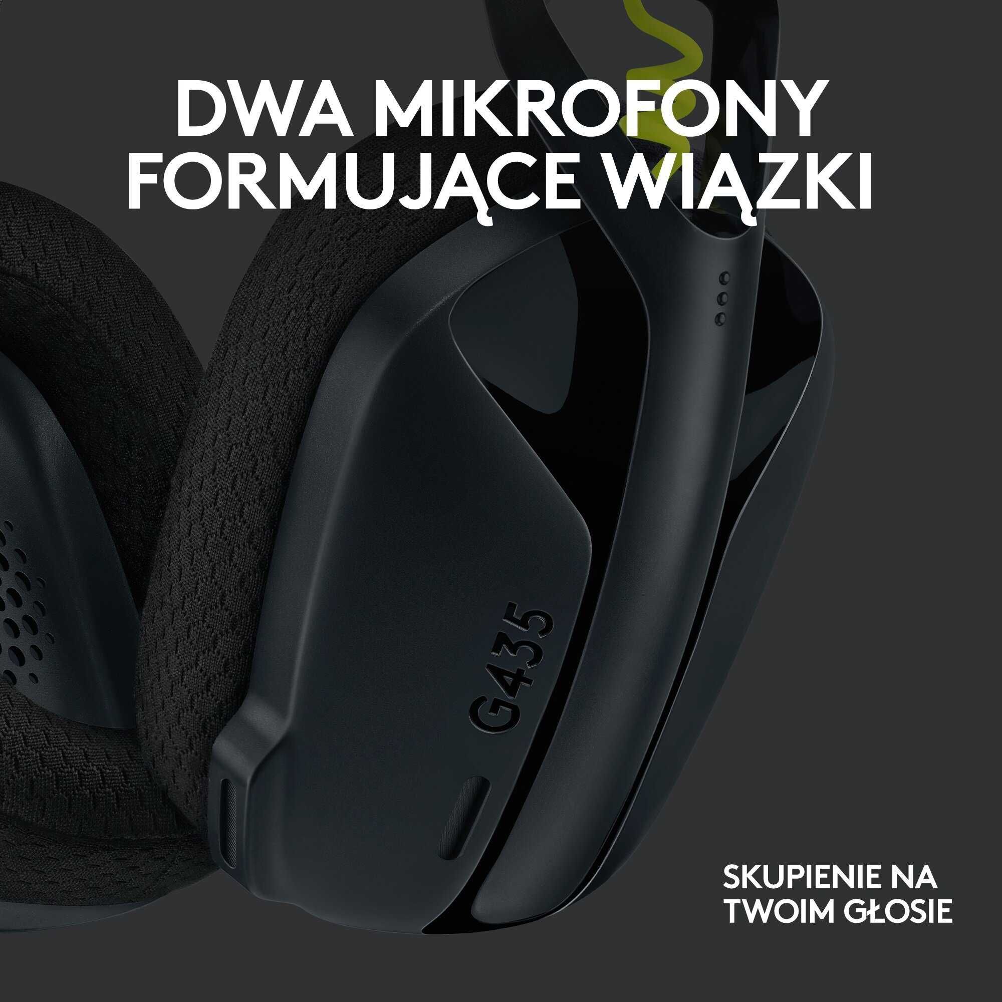 Logitech G435 Gamingowe słuchawki bezprzewodowe