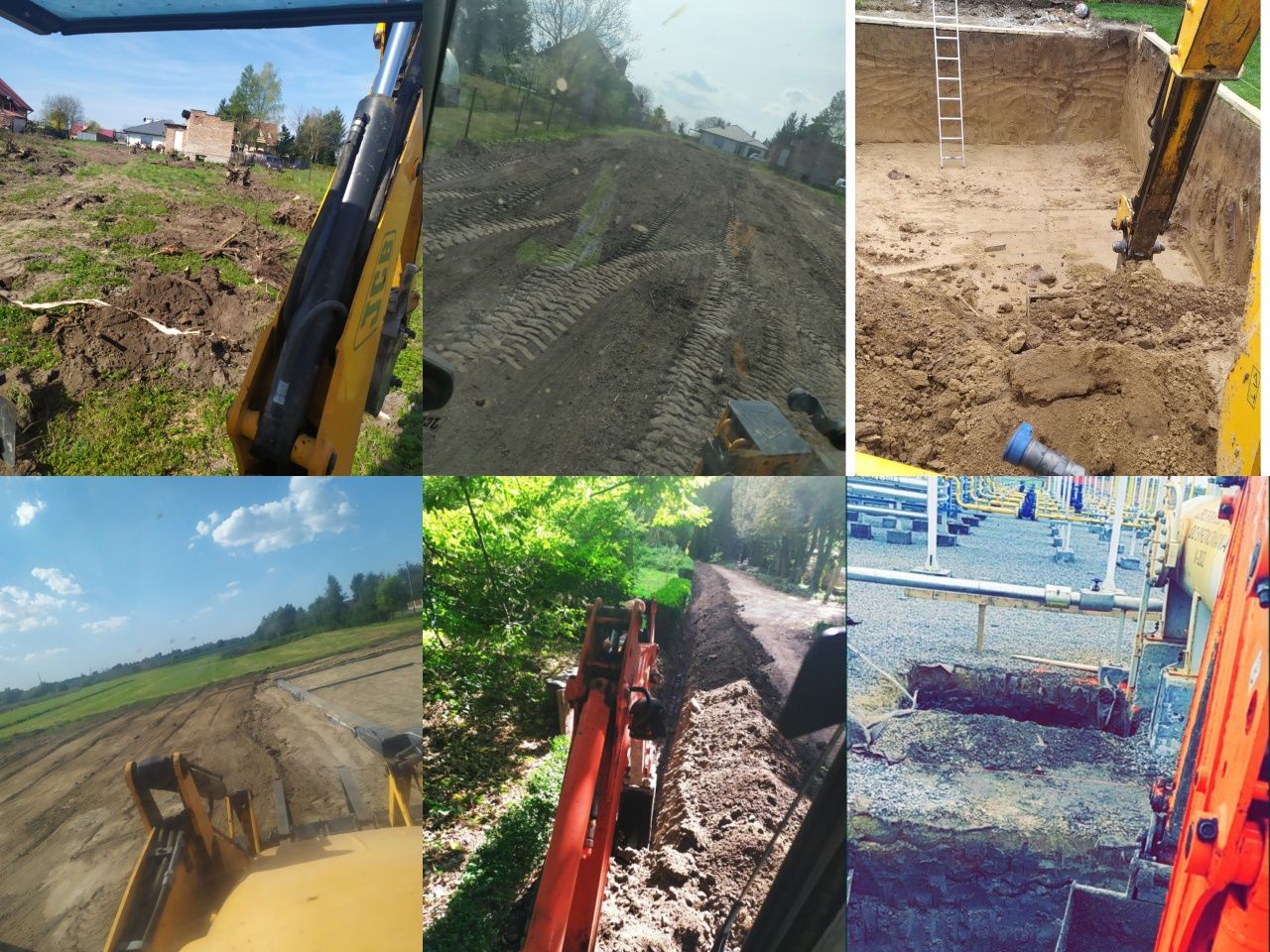 Usługi koparko-ładowarka, minikoparka, koparką wylewki Jarosław