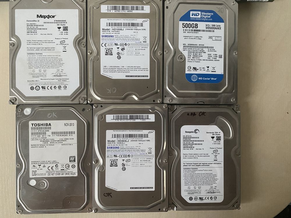 Жосткий диск HDD WD , Seagate , Toshiba  3.5 - 2.5