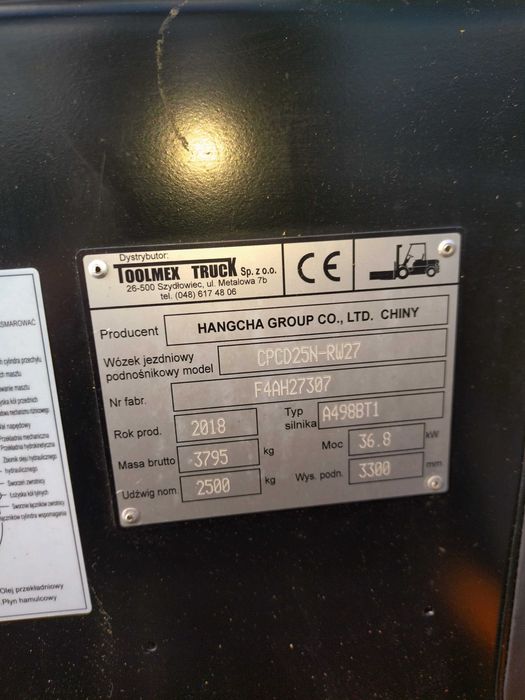 Wózek widłowy w super stanie diesel faktura