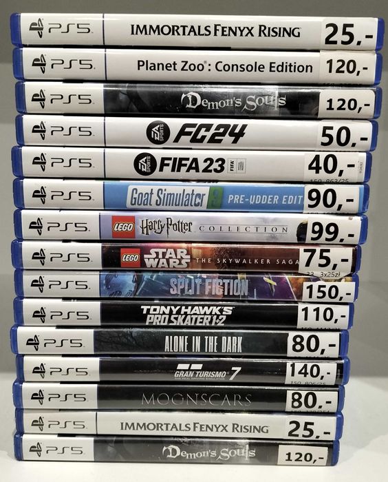 Gry na PS5 FC24, FIFA23, Lego Harry Potter, Star Wars, GT7...