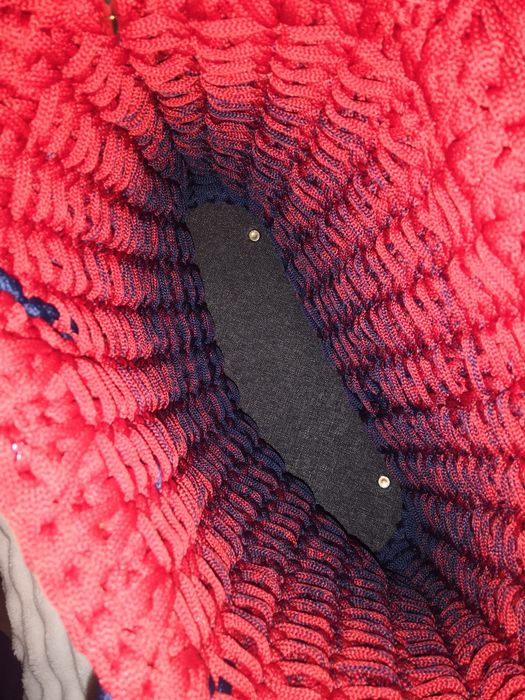 Granat czerwień śliczna torebka handmade