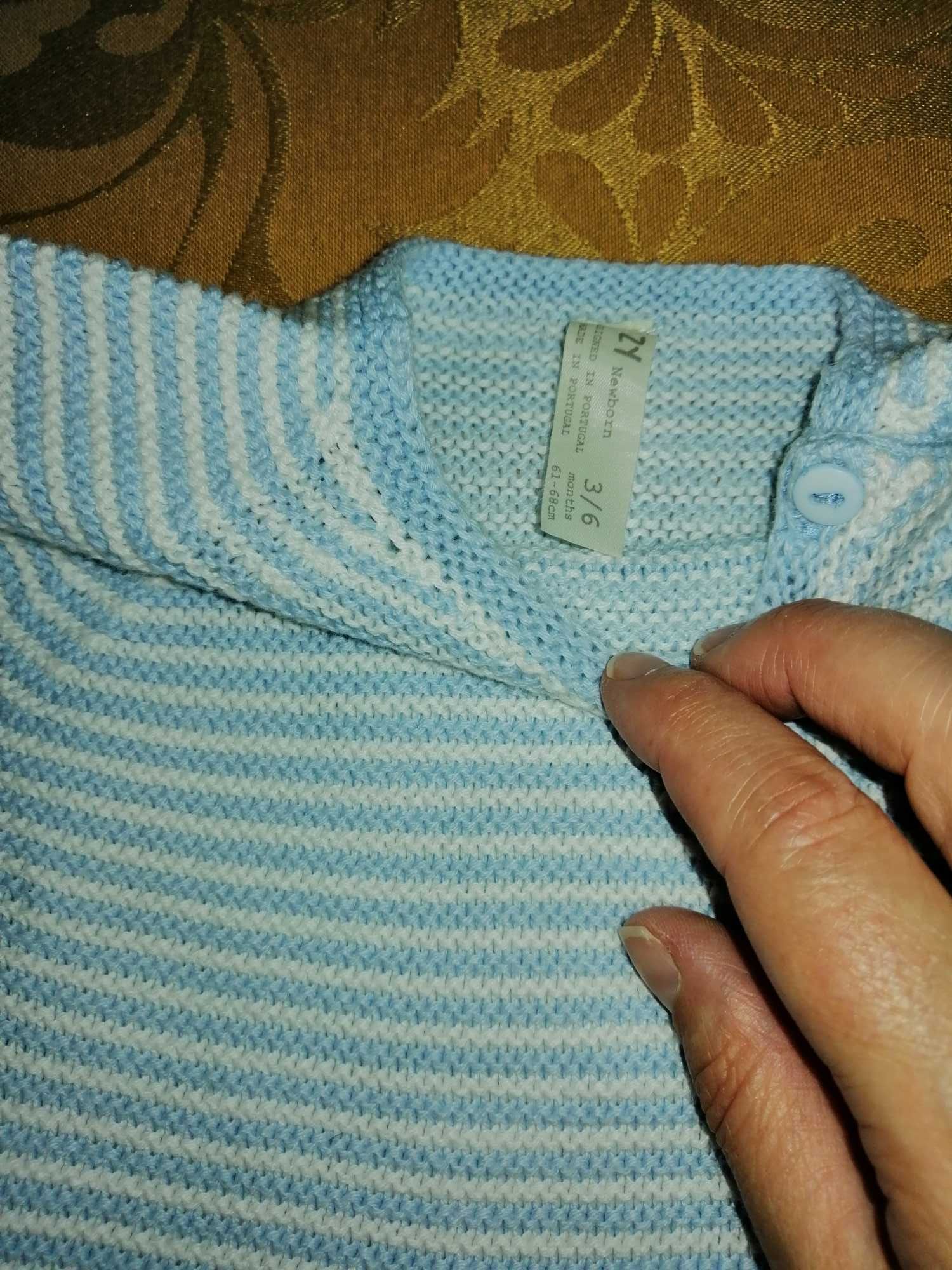 Conjunto em malha, Zippy, tamanho 3 a 6 meses (68cm)