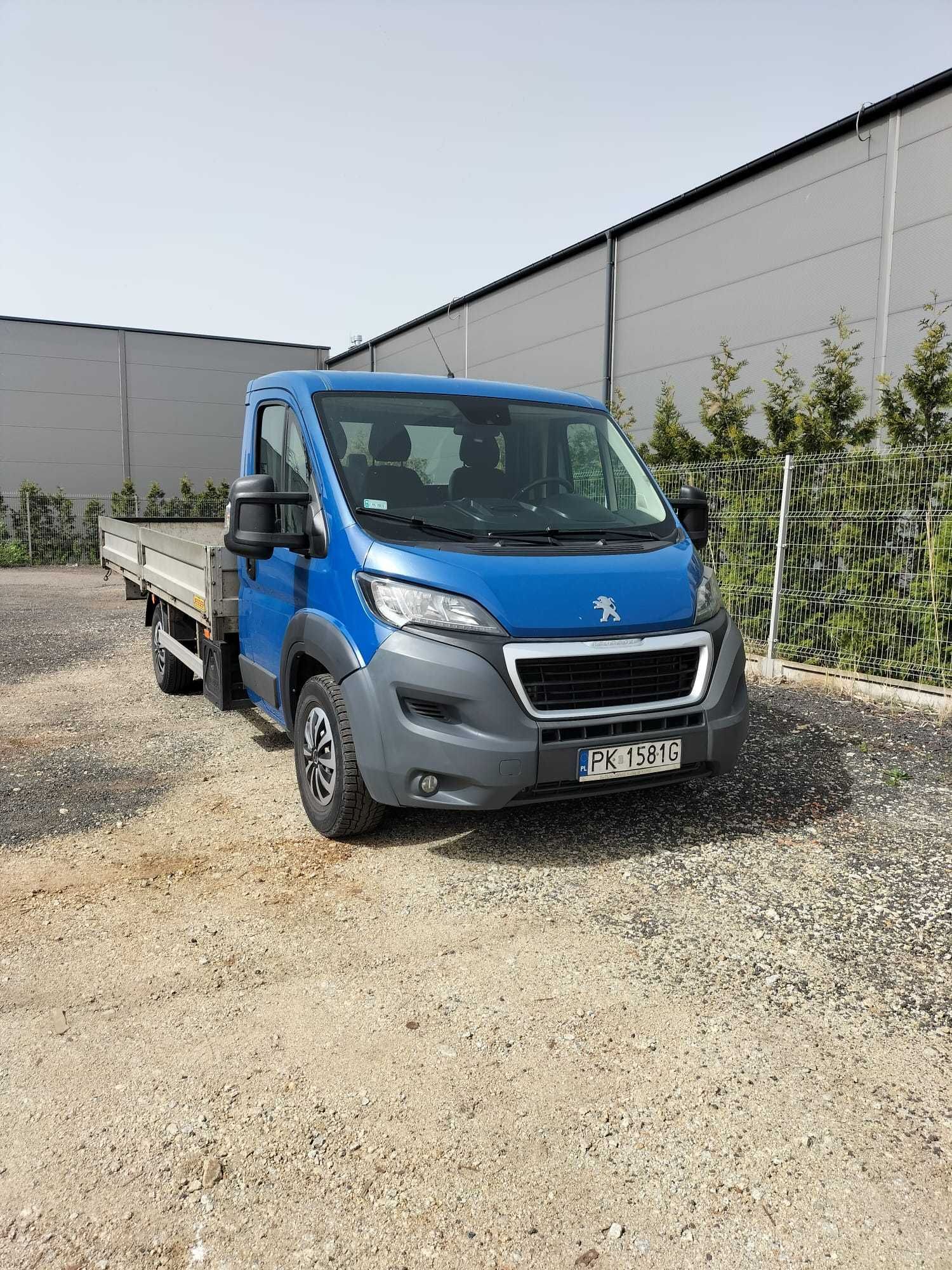 Peugeot Boxer 2017r, przedłużana paka 5 metrów.