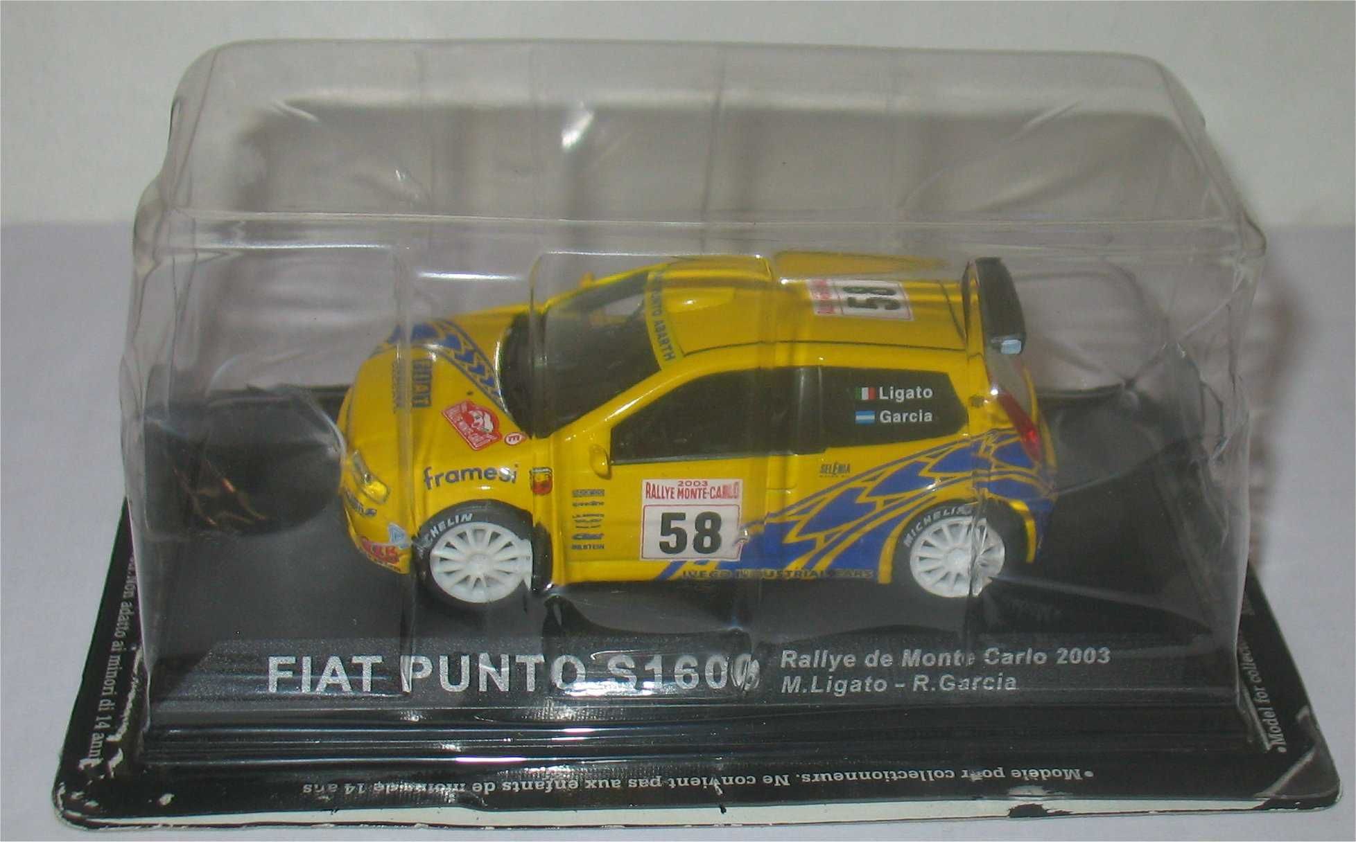 Altaya/Ixo- Fiat Punto S1600 -Rally de Monte Carlo 2003- Marcos Ligato
