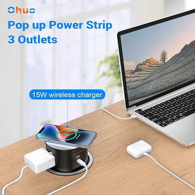 Wysuwana listwa zasilająca z USB C PD20W