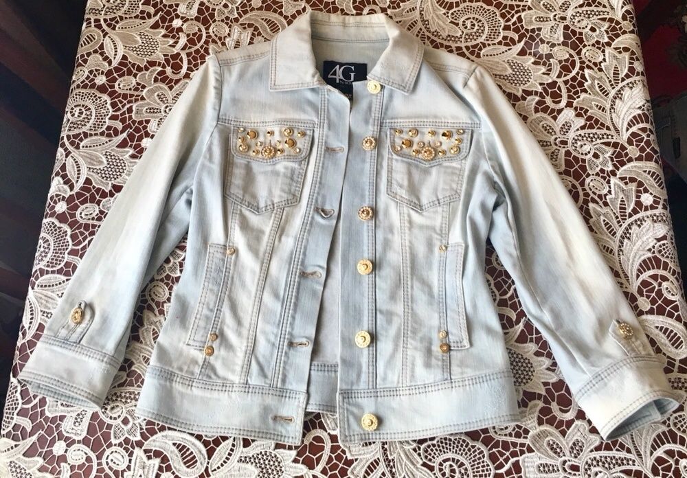 Костюм джинсовый юбка и курточка 4g by Gizia