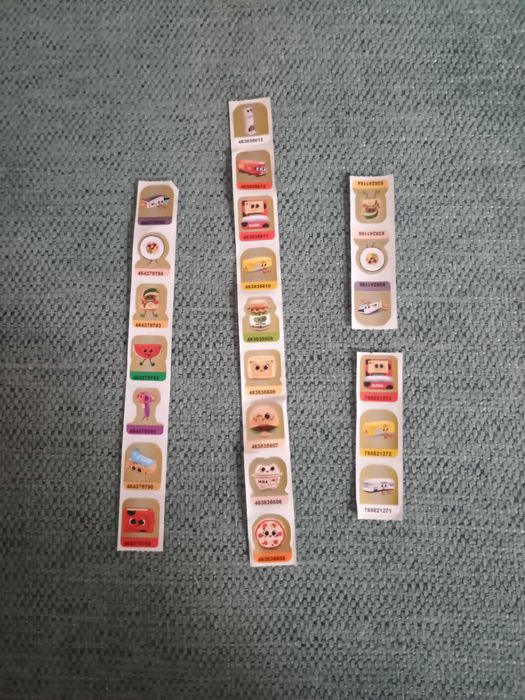 Naklejki Biedronka 22 sztuki