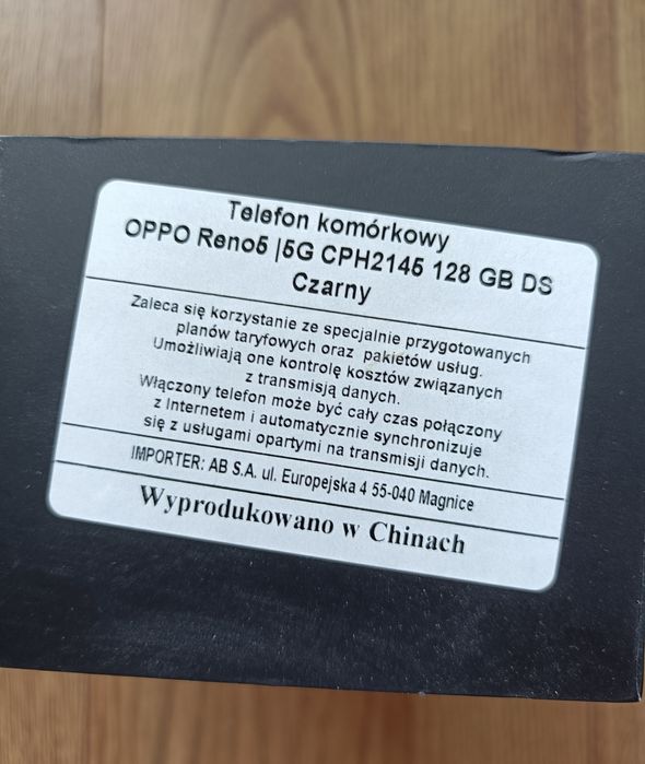 Oppo Reno 5 5G  wyświetlacz w idealnym stanie, pamięć 8/128, stan bdb