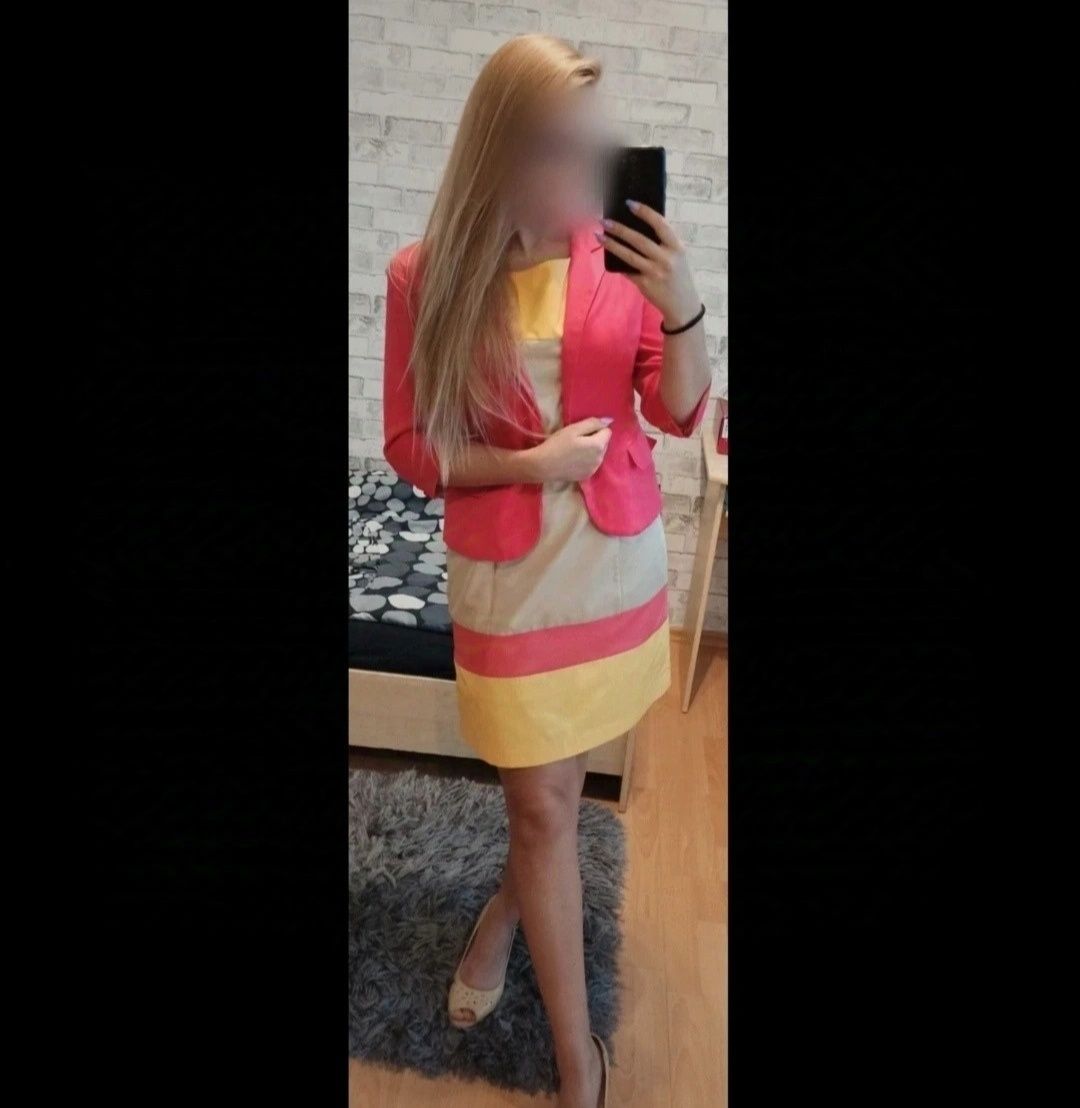 komplet sukienka+marynarka rozmiar 40