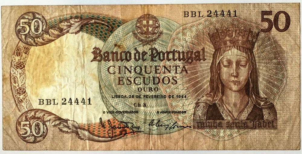 Notas de 50 escudos, 1964 - Ch. 8