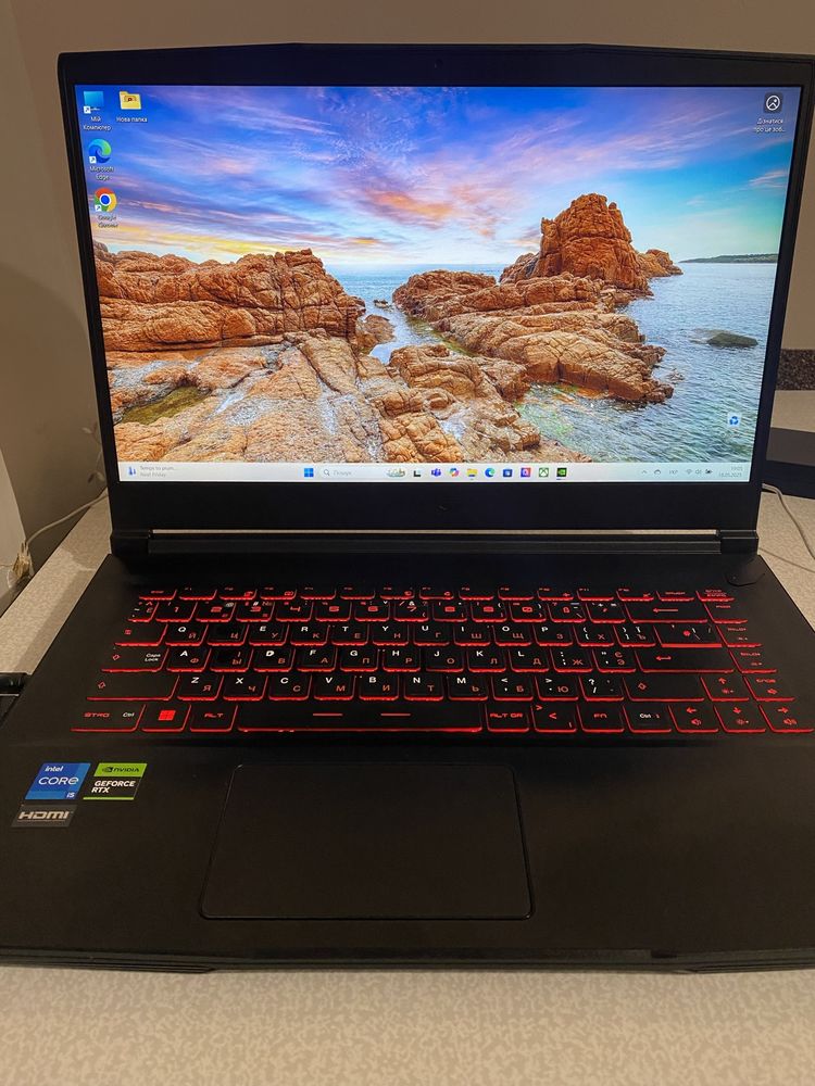 Ноутбук MSI GF63, 15.6, i5-12450H, 16RAM, 512GB SSD, RTX 4050 6GB