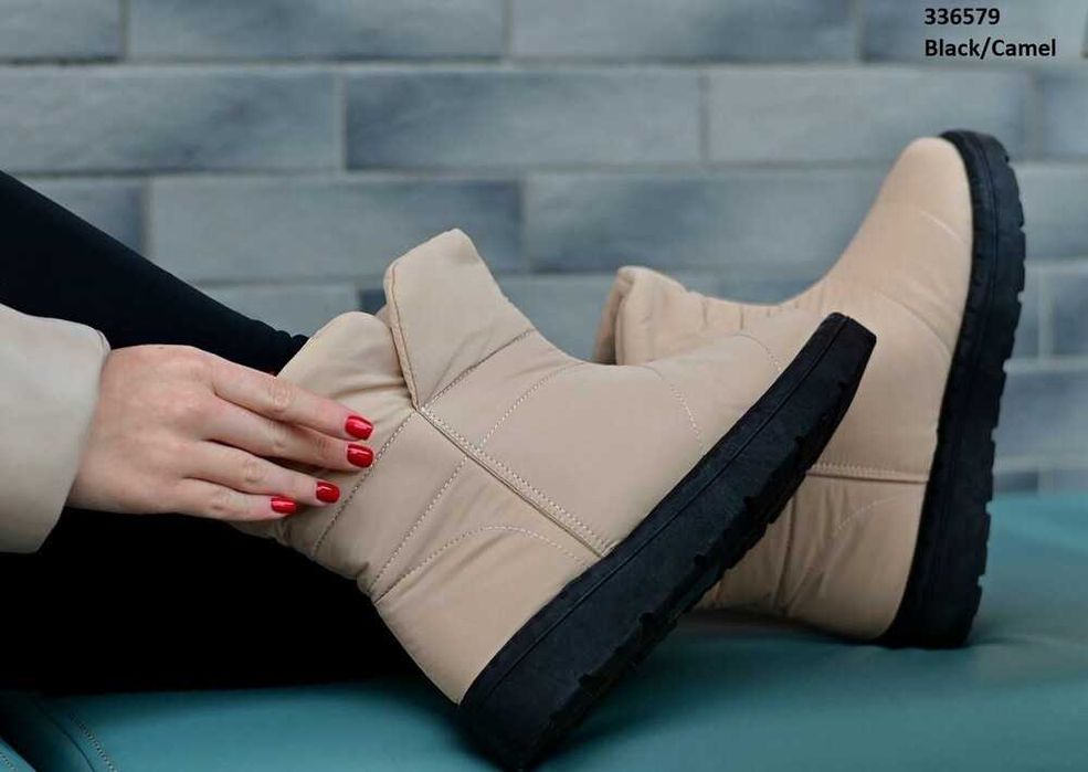 Дутіки жіночі бежеві дутики женские бежевые 36,37,38,39,41