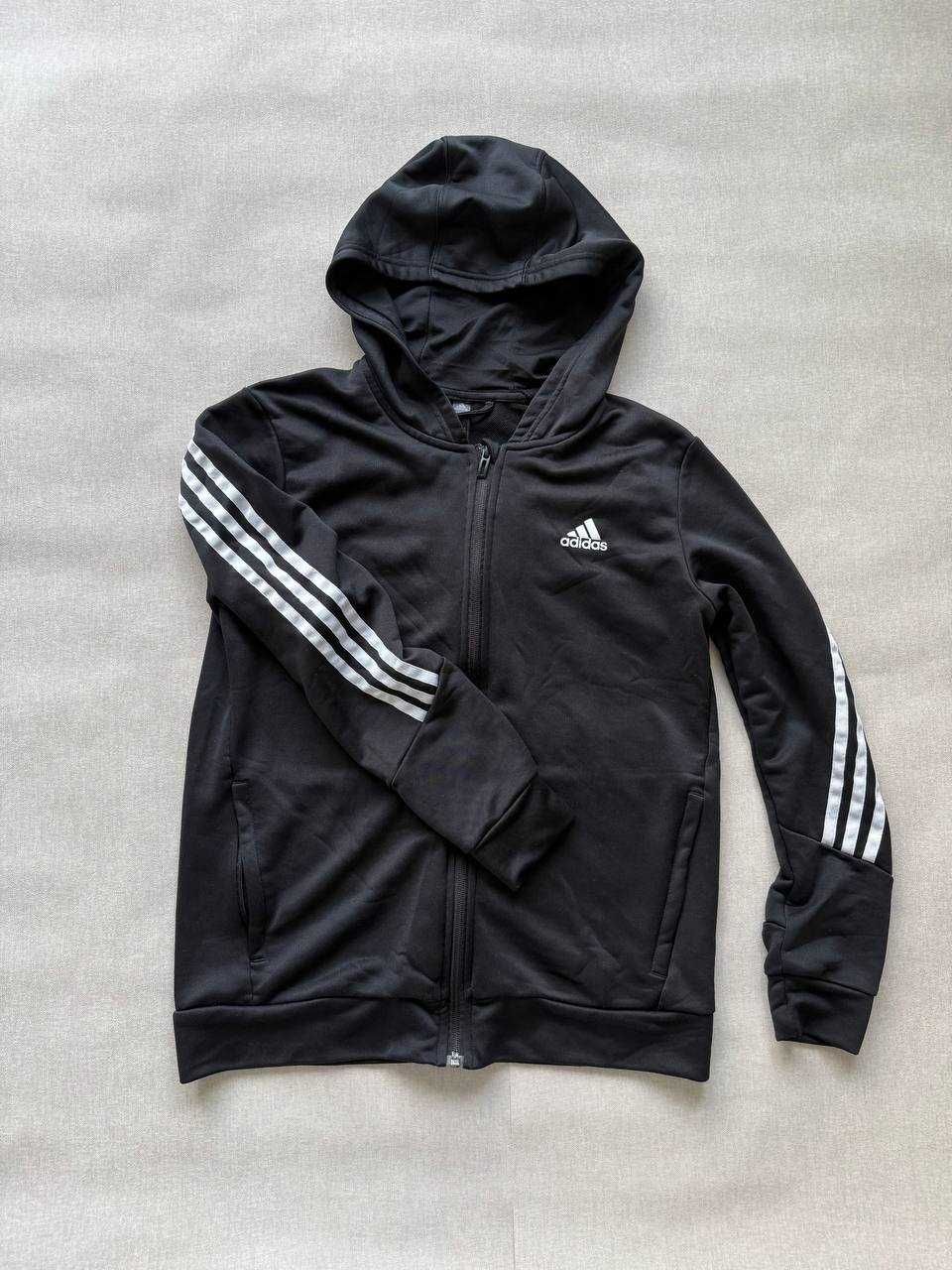 Кофта Adidas на молнії з капюшоном/ XS-S або підліткова